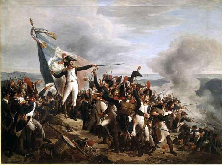 Le chef de brigade Rampon défend la redoute de Monte-Legino, huile sur toile de René Théodore Berthon, 1812 - Musée de l'Histoire de France à Versailles
